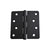 Hager RC174141DEA14 4" x 4" 1/4” Radius Full Mortise Residential Plain Bearing Hinge Dull Black Finish Sparrow Supply