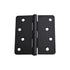 Hager RC174141DEA14 4" x 4" 1/4” Radius Full Mortise Residential Plain Bearing Hinge Dull Black Finish
