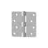 Hager RC1741426DEA14 4" x 4" 1/4” Radius Full Mortise Residential Plain Bearing Hinge Satin Chrome Finish