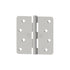 Hager RC1749426D14 4" x 4" 1/4” Radius Full Mortise Residential Plain Bearing Template Hinge Satin Chrome Finish