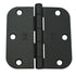 Hager RC18423121DEA58 3-1/2" x 3-1/2" 5/8” Radius Full Mortise Residential Plain Bearing Hinge Dull Black Finish