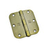 Hager RC18423125EA58 3-1/2" x 3-1/2" 5/8” Radius Full Mortise Residential Plain Bearing Hinge Antique Brass Finish