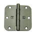 Hager RC1842312ANEA58 3-1/2" x 3-1/2" 5/8” Radius Full Mortise Residential Plain Bearing Hinge Antique Nickel Finish