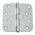 Hager RC1842426DEA58 4" x 4" 5/8” Radius Full Mortise Residential Plain Bearing Hinge Satin Chrome Finish
