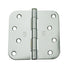 Hager RC1842426EA58 4" x 4" 5/8” Radius Full Mortise Residential Plain Bearing Hinge Bright Chrome Finish