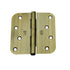 Hager RC184245EA58 4" x 4" 5/8” Radius Full Mortise Residential Plain Bearing Hinge Antique Brass Finish
