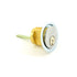 Detex RC65626 6-pin Rim Cylinder with Schlage C Keyway Satin Chrome Finish Sparrow Supply