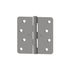 Hager RCBB1541432D14 4" x 4" 1/4” Radius Full Mortise Residential Weight Ball Bearing Hinge Satin Stainless Steel Finish