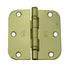 Hager RCBB18423123EA58 3-1/2" x 3-1/2" 5/8” Radius Full Mortise Residential Weight Ball Bearing Hinge Bright Brass Finish