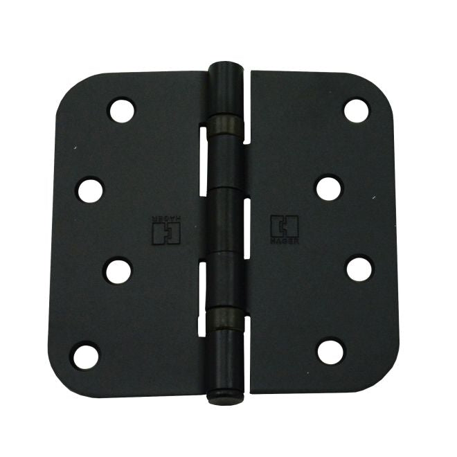Hager RCBB1842410R58 4" x 4" 5/8” Radius Full Mortise Residential Weight Ball Bearing Hinge Matte Antique Bronze Finish