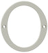 Deltana RN6-0U15 6" Numbers; Solid Brass; Satin Nickel Finish Sparrow Supply