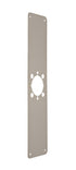 Don-Jo RP135152630 3-1/2" x 15" Remodeler Plate with Cross Bolt Holes Satin Stainless Steel Finish Sparrow Supply
