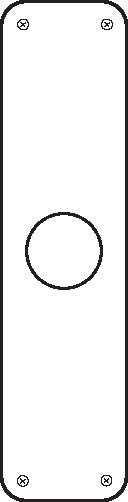 Don-Jo RP13515613 3-1/2" x 15" Remodeler Plate Oil Rubbed Bronze Finish Sparrow Supply