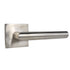 Emtek S10003STTSSRH Stuttgart Lever Right Hand 2-3/8" Backset Passage with Square Rose for 1-1/4" to 2" Door Brushed Stainless Steel Finish Sparrow Supply