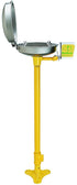 Bradley S19-210DC Pedestal-Mounted Eyewash with Stainless Steel Hinged Dust Cover Sparrow Supply