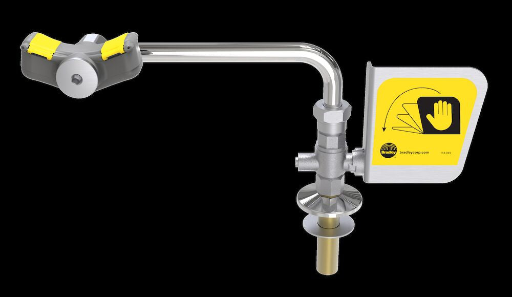 Bradley S19-274B Halo Swing-Away Eyewash, Right-Hand Sparrow Supply