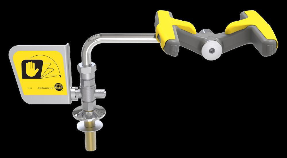 Bradley S19-274FL Halo Swing-Away Eye/Face Wash, Left Hand Sparrow Supply