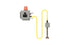 Bradley S19-324E Signaling System, Eyewash Sparrow Supply