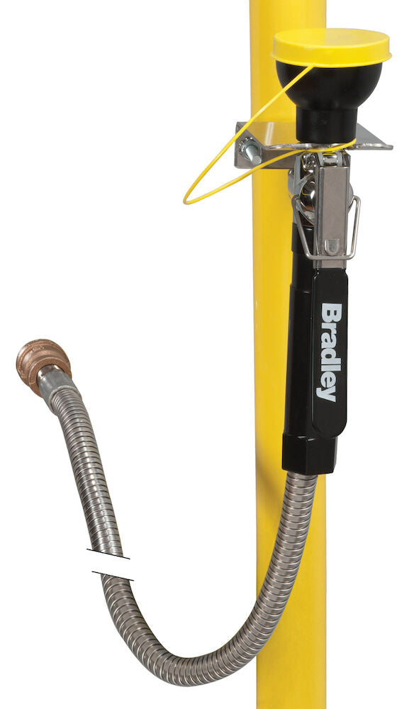 Bradley S19-430D Wall-Mounted Drench Hose, Single Head, 6" Sparrow Supply