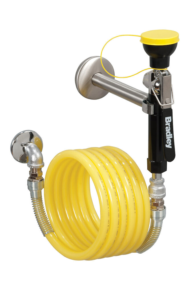 Bradley S1944011CBD Wall-Mounted Hand-Held Hose Spray, 25" Hose Sparrow Supply