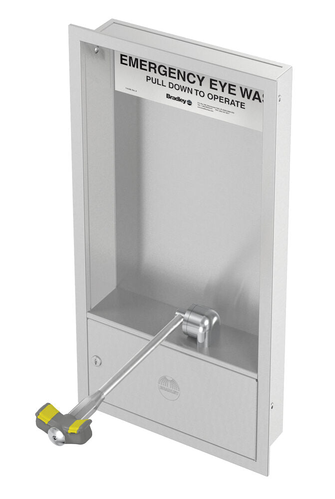 Bradley S19284HB Barrier Free Cabinet Mounted Eyewash Sparrow Supply
