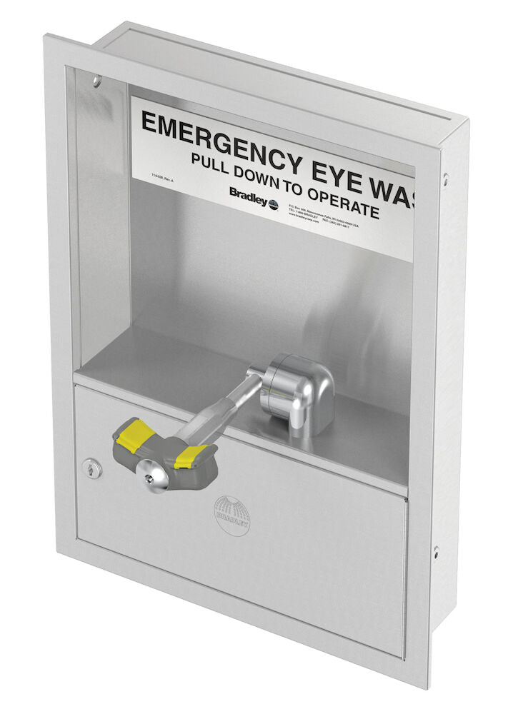 Bradley S19284H Cabinet-Mount Swing-Down Halo Eyewash