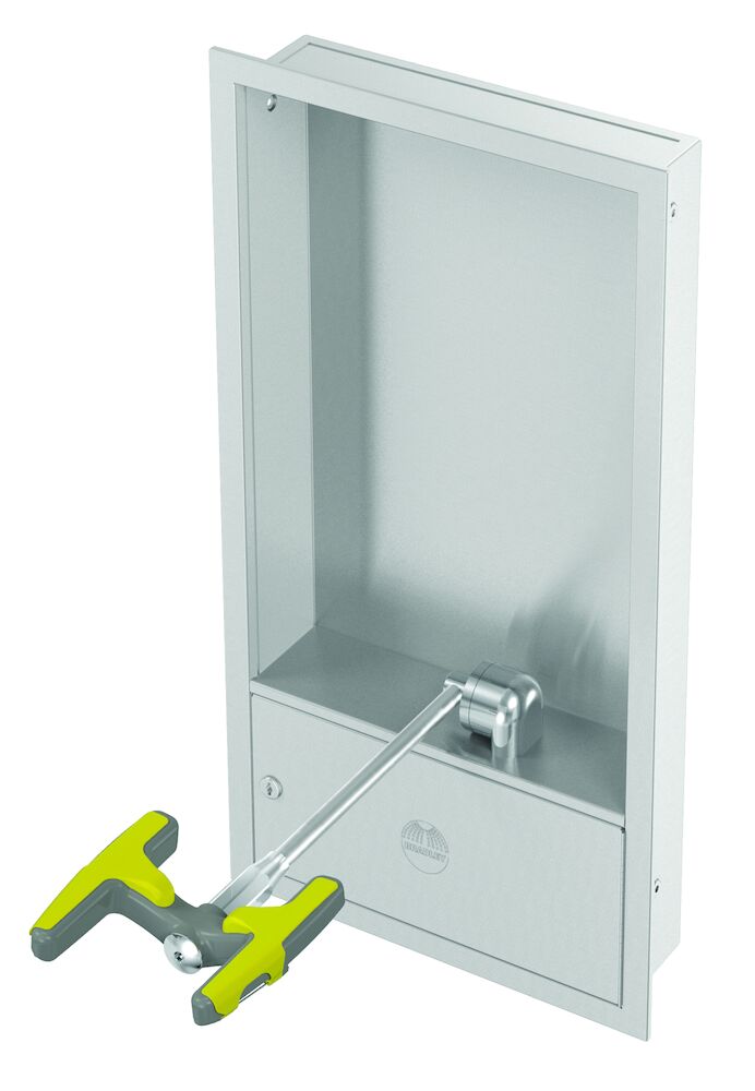 Bradley S19284JB Barrier Free Recessed Eye/Face Wash Sparrow Supply