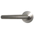 Emtek S20002STTSSLH Stuttgart Lever Left Hand 2-3/8" Backset Privacy with Disk Rose for 1-1/4" to 2" Door Brushed Stainless Steel Finish Sparrow Supply