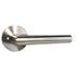 Emtek S20002STTSSRH Stuttgart Lever Right Hand 2-3/8" Backset Privacy with Disk Rose for 1-1/4" to 2" Door Brushed Stainless Steel Finish Sparrow Supply