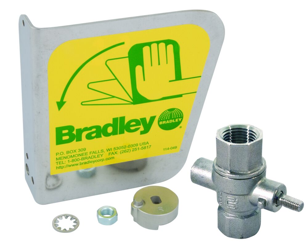 Bradley S30-109 1/2" SS Ball Valve Handle PPK Sparrow Supply