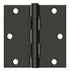 Deltana S35BBU10B-R 3-1/2" x 3-1/2" Square Corner Ball Bearing Hinge Oil Rubbed Bronze Finish