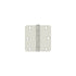 Deltana S35R4BB14 3-1/2" x 3-1/2" x 1/4" Radius Hinge; Ball Bearing; Bright Nickel Finish