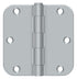 Deltana S35R526D 3-1/2" x 3-1/2" x 5/8" Radius Hinge; Residential Thickness; Satin Chrome Finish