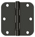Deltana S35R5BB10B 3-1/2" x 3-1/2" x 5/8" Radius Hinge; Ball Bearing; Oil Rubbed Bronze Finish Sparrow Supply