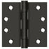 Deltana S44HDBB10B 4" x 4" Square Hinge; Heavy Duty; Ball Bearings; Oil Rubbed Bronze Finish
