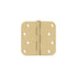 Deltana S44R54 4" x 4" x 5/8" Radius Hinge Satin Brass Finish