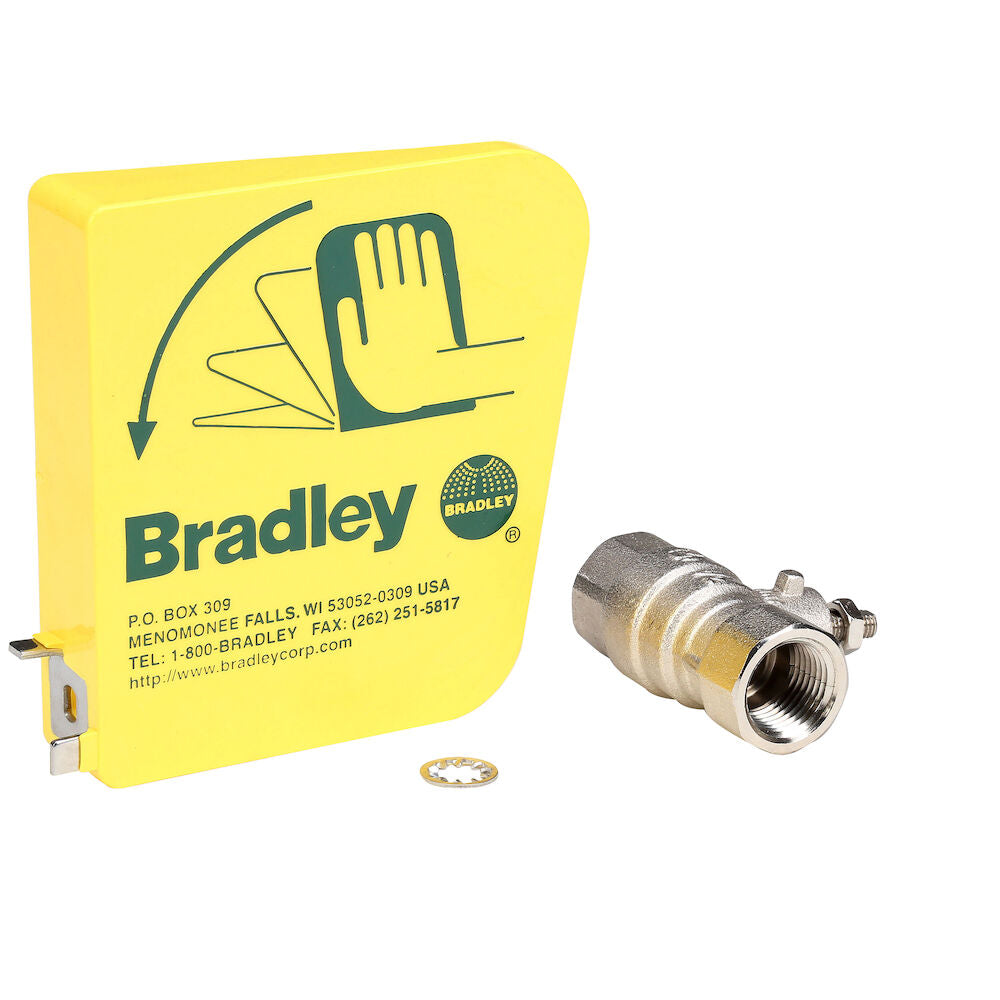 Bradley S45-122 1/2" Ball Valve/Plastic Handle PPK Sparrow Supply