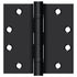 Deltana S45BBU1B 4-1/2" x 4-1/2" Square Hinge; Heavy Duty; Ball Bearings; Paint Black Finish