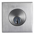 Emtek S50003SS Square Satin Stainless Single Cylinder Deadbolt for 1-3/4" Door Brushed Stainless Steel Finish Sparrow Supply