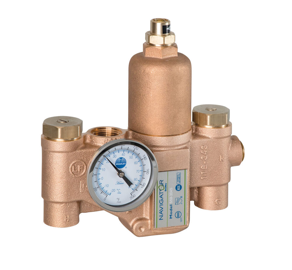 Bradley S59-3045P Thermostatic Valve High/Low 45 GPM Sparrow Supply
