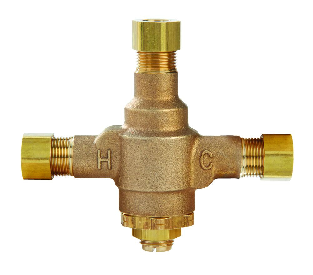 Bradley S59-4100A NAVIGATOR Thermostatic Mixing Valve With 3/8" COMPRESSION FITTINGS Sparrow Supply
