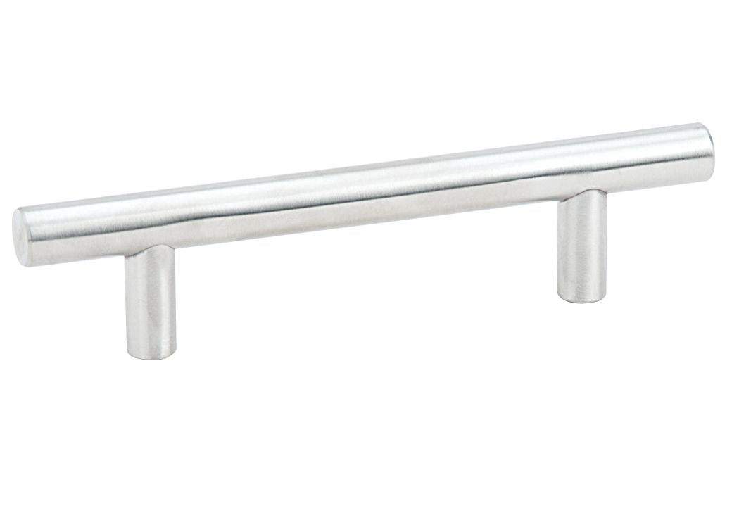 Emtek S62012SS Bar Cabinet Pull with 28" Center To Center Brushed Stainless Steel Finish Sparrow Supply