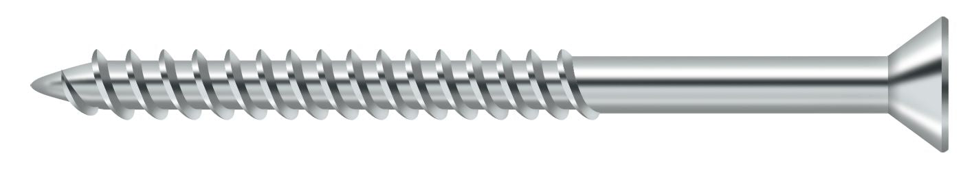 Deltana SCWS1025U26 Wood Screw; ST; #10 x 2-1/2"; Bright Chrome Finish Sparrow Supply