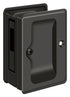 Deltana SDAR325U10B Heavy Duty Pocket Lock; Adjustable; 3-1/4" x 2 1/4" Sliding Door Receiver; Oil Rubbed Bronze Finish Sparrow Supply