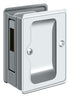 Deltana SDAR325U26 Heavy Duty Pocket Lock; Adjustable; 3-1/4" x 2 1/4" Sliding Door Receiver; Bright Chrome Finish Sparrow Supply