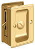 Deltana SDLA325CR003 Heavy Duty Pocket Lock; Adjustable; 3-1/4" x 2 1/4" Privacy; Lifetime Brass Finish Sparrow Supply
