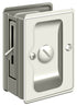 Deltana SDLA325U14 Heavy Duty Pocket Lock; Adjustable; 3-1/4" x 2 1/4" Privacy; Bright Nickel Finish Sparrow Supply