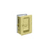 Deltana SDLA325U3/26 Heavy Duty Pocket Lock; Adjustable; 3-1/4" x 2 1/4" Privacy; Bright Brass By Bright Chrome Finish Sparrow Supply