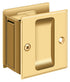 Deltana SDP25CR003 Pocket Lock; 2-1/2" x 2-3/4" Passage; Lifetime Brass Finish Sparrow Supply