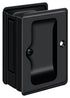 Deltana SDPA325U19 Heavy Duty Pocket Lock; Adjustable; 3-1/4" x 2 1/4" Passage; Black Finish Sparrow Supply